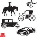 Transportation evolution Royalty Free Stock Photo