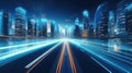 transportation futuristic road background