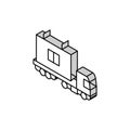 transportation house counstruction isometric icon vector illustration Royalty Free Stock Photo