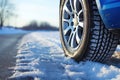 Transportation ice winter background tire snow car road slippery cold wheel