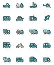 Transportation icon pack, icon Royalty Free Stock Photo