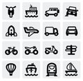 Transportation icon set Royalty Free Stock Photo