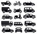 Transportation icon set Royalty Free Stock Photo