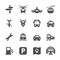 Transportation icon set 2, vector eps 10