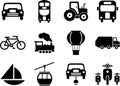 Transportation icons