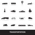 Transportation icons eps10 Royalty Free Stock Photo