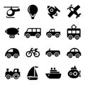 Transportation icons