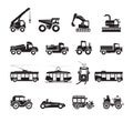 Transportation icons set Royalty Free Stock Photo