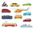 Transportation icons set Royalty Free Stock Photo