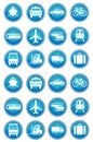 Transportation icons set