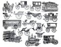 Transportation illustration / Vintage and Antique illustration from Petit Larousse 1914