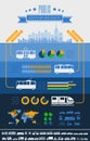 Transportation Infographic Template.