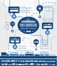 Transportation Infographic Template.