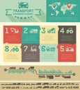 Transportation Infographic Template.