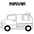 Transportation of minivan hand draw Royalty Free Stock Photo