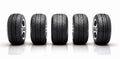 isolated wheel object car rubber background pattern tire tyre auto automobile. Generative AI.