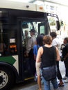 Transportation-People boarding a Bus