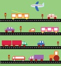 Transportation on the road vector image