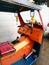 Tuktuk cockpit Thailand taxi Royalty Free Stock Photo