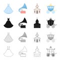 Transportation, trip, accessories and other web icon in cartoon style.Temple, coach, wheels, icons in set collection.