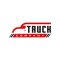 Transportation truck inspiration illustration logo Royalty Free Stock Photo
