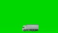 Truck green screen video. animation truck moving video.