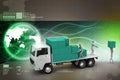 Transportation trucks in freight delivery