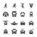 Transportation and vehicles icon set 5, vector eps 10 Royalty Free Stock Photo