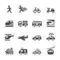 Transportation and vehicles icon set 6, vector eps 10 Royalty Free Stock Photo