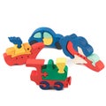 Transportation wooden toys