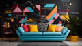 Transporting you back to the neon-soaked nights of the \'80s, this retro-inspired wallpaper features bold