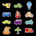 Transports icons Royalty Free Stock Photo