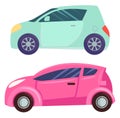 Minicar Smart Cars Set, Automobile Transports Royalty Free Stock Photo