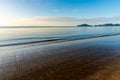 Transquil scenery of the sea in the morning light for relaxation Royalty Free Stock Photo