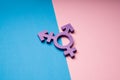 Transsexual Symbol Over Dual Backdrop Royalty Free Stock Photo