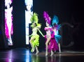 Transsexuals performs dancing at the Alcazar show