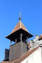 Transylvania Heart of Transylvania tiled roof History of Count Dracula old vampire Romania Transylvania houses street Bran Castle Royalty Free Stock Photo