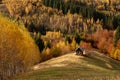 Transylvania landscape in autumn time , Romania country side