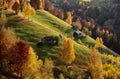 Transylvania landscape in autumn time , Romania country side