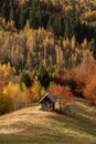 Transylvania landscape in autumn time , Romania country side