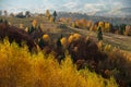 Transylvania landscape in autumn time , Romania country side