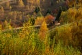 Transylvania landscape in autumn time , Romania country side