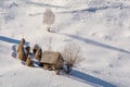 Transylvania winter in Carpathian mountains landscape of Romania Royalty Free Stock Photo