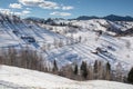 Transylvania winter in Carpathian mountains landscape of Romania Royalty Free Stock Photo