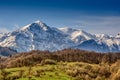 Transylvania winter in Carpathian mountains landscape of Romania Royalty Free Stock Photo