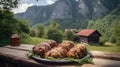 Transylvanian Cabbage Rolls amidst Romanian Foothills