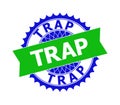 TRAP Bicolor Clean Rosette Template for Stamp Seals