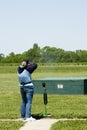 Trap shooting Royalty Free Stock Photo