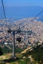 Trapani cable car Royalty Free Stock Photo