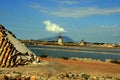 Trapani, salt bassins and mills